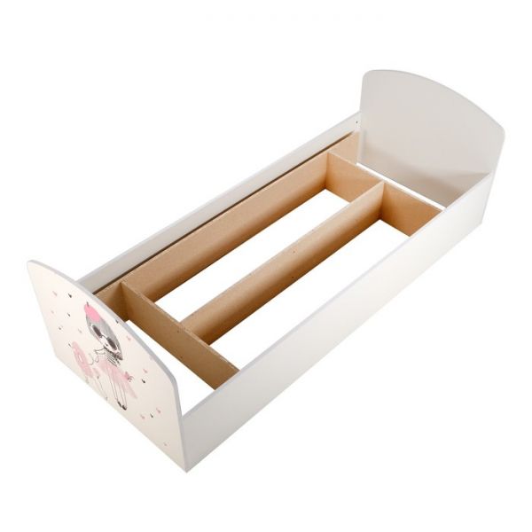 Кровать Мальвина с/м 800х2000, 840х650х2030, Белая/Фотопечать