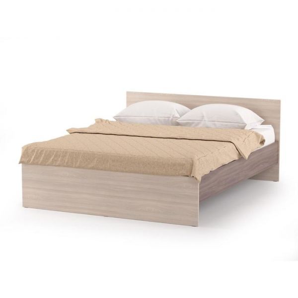 Каркас кровати двуспальная 1,4 без основания Оптима, 1460х2040х800, Шимо темный/Шимо светлый   68612