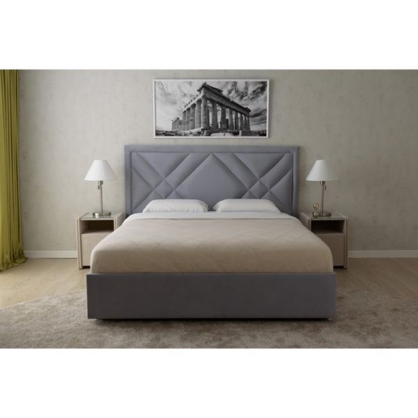 Кровать «Акрополь» без ПМ, 140 ? 200 см, ортопедическое основание, цвет velutto 51