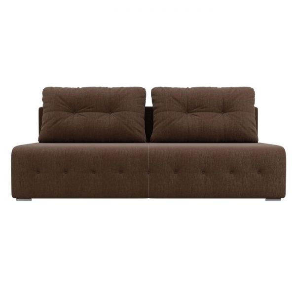 Прямой диван «Лондон», механизм еврокнижка, рогожка, цвет коричневый