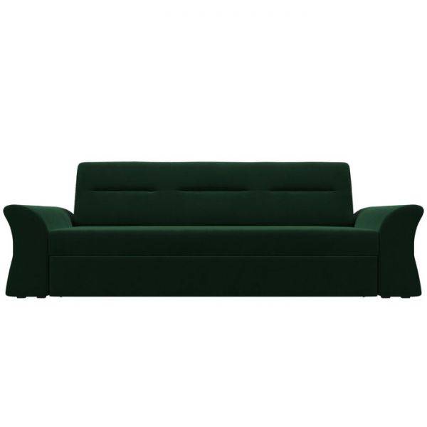 Прямой диван «Клайд», механизм дельфин, велюр, цвет бежевый