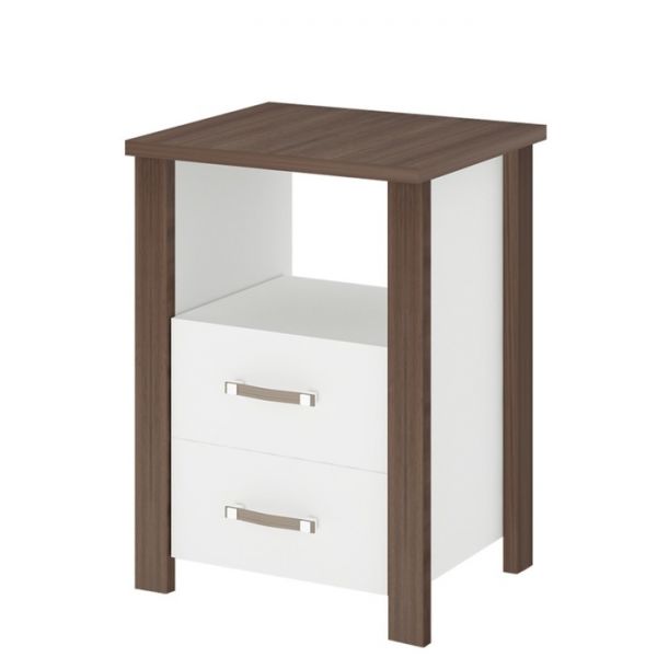 Тумба высокая, 520 ? 460 ? 750 мм, цвет нельсон / белый