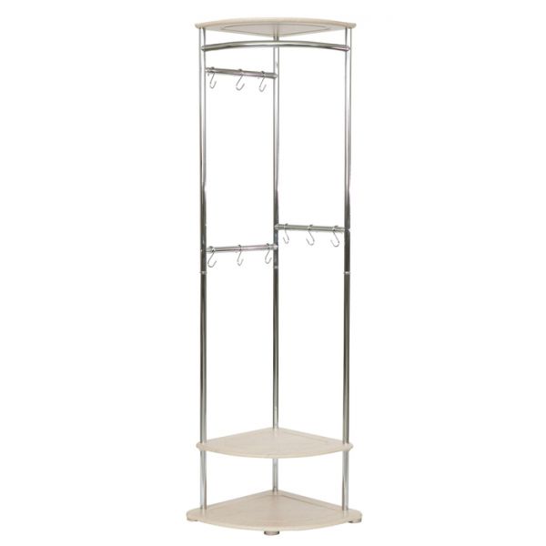 Вешалка гардеробная «Универсальная», 510 ? 510 ? 1890 мм, цвет дуб белёный