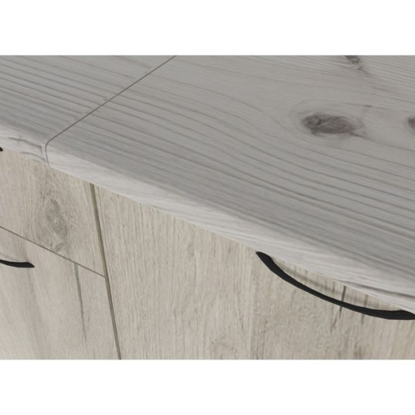 Кухонный гарнитур Лидия макси 1800х600 Белый/Сосна/Капри, Бетон темный