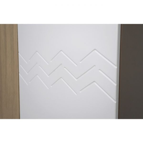 Шкаф-витрина левая Моана-3 1000х420х1420 палермо/мокко