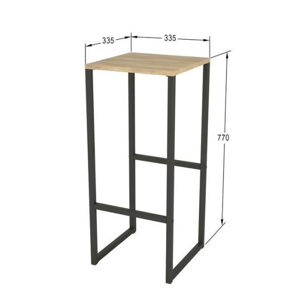 Табурет «Хайбол», 335 ? 335 ? 770 мм, цвет дуб американский