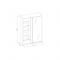 Шкаф-купе «Домашний», 1600 ? 600 ? 2300 мм, ЛДСП, цвет белый