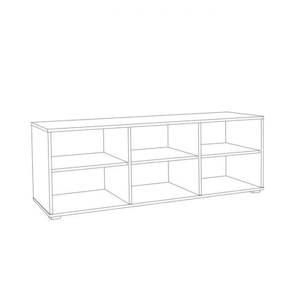 Тумба под ТВ Винтаж 13.283.02, 1410х435х500, Винтаж/Милк софт