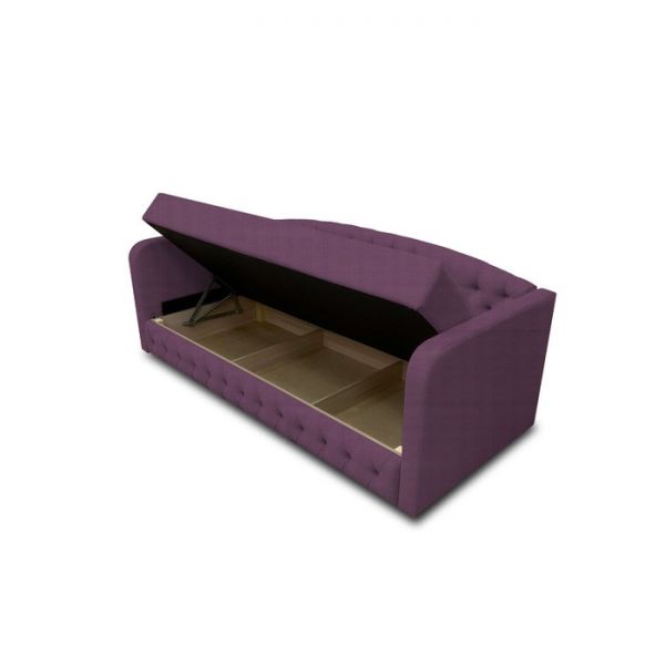 Диван-кровать с каретной стяжкой «Гарвард 2», велюр, цвет shaggy wine