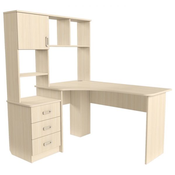 Стол компьютерный Альянс 7, 1380х1190х1550, Бодега светлый