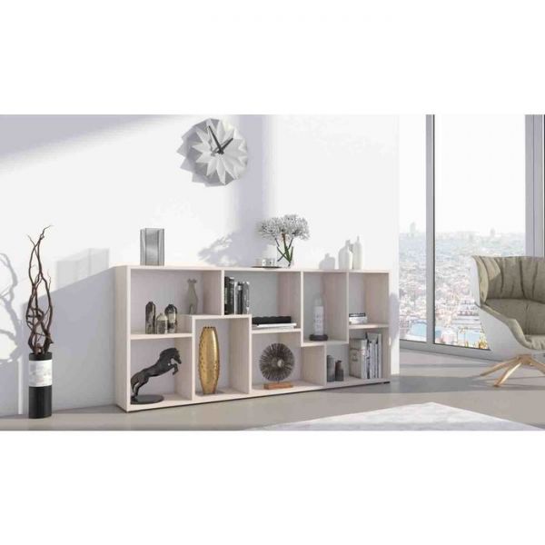 Стеллаж «Матрица», 684 ? 250 ? 1620 мм, цвет дуб молочный