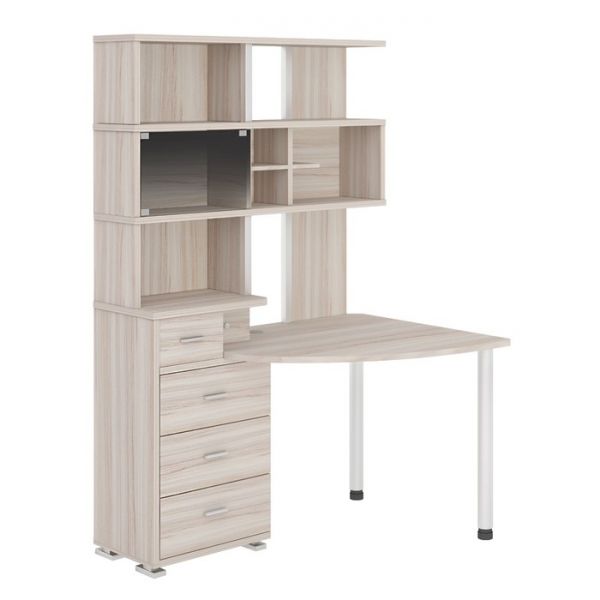 Стол СР-320, угол правый, 1350 ? 890 ? 1950 мм, цвет венге