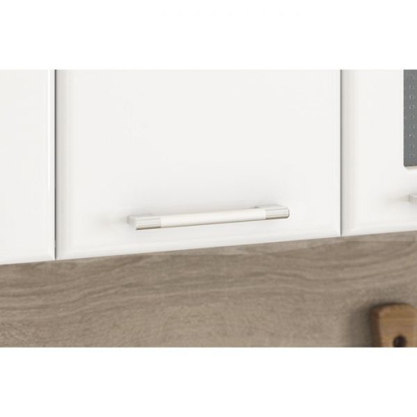 Кухонный гарнитур Яна 1800х600 белый/белый Орхидея/лайм