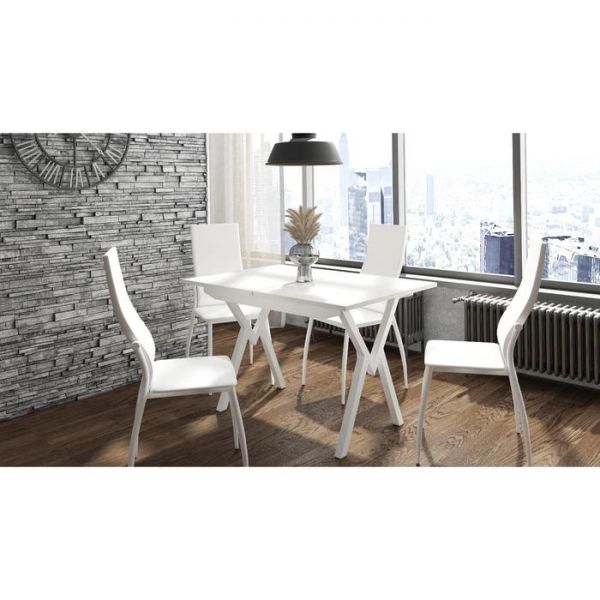 Стол раздвижной «Лофт», 1200(1550) ? 800 ? 780 мм, пластик, опора №1 чёрная, цвет графит