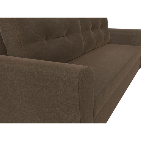 Диван прямой «Амстердам лайт», еврокнижка, рогожка, цвет бежевый