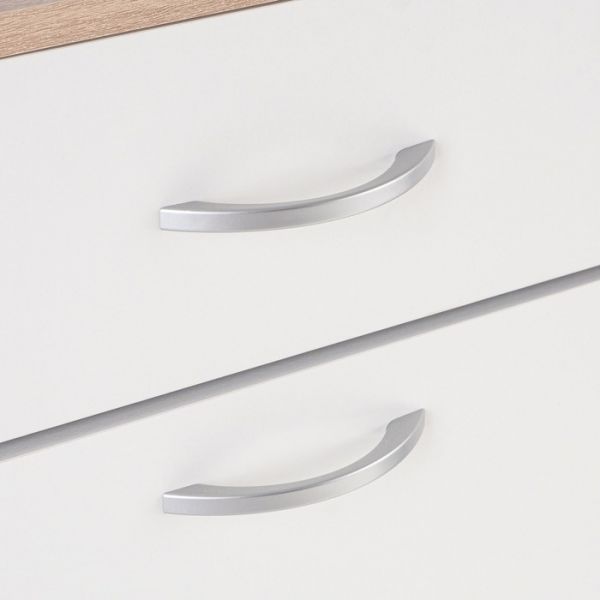 Обувница с дверью 1060х280х960 дуб сонома/белый