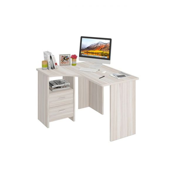 Угловой стол, 1000 ? 1200 ? 770 мм, левый угол, цвет карамель