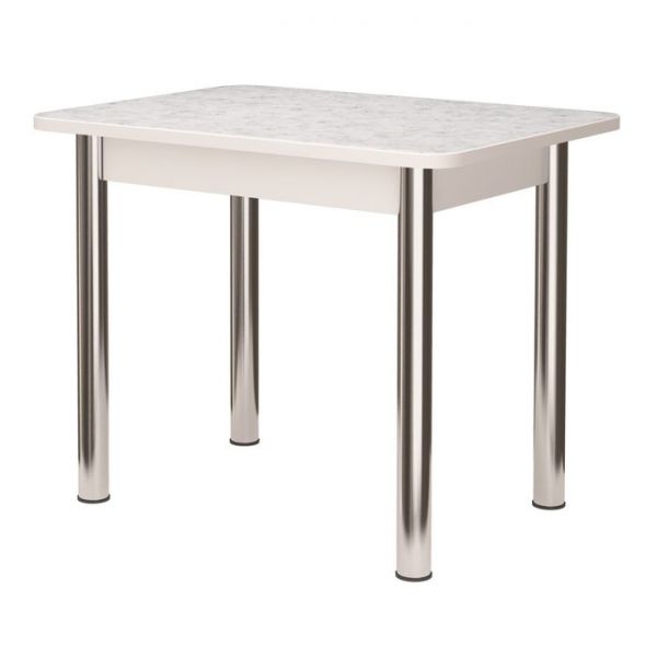 Стол кухонный, 800х590х760 мм, берилл, опоры Брифинг, хром
