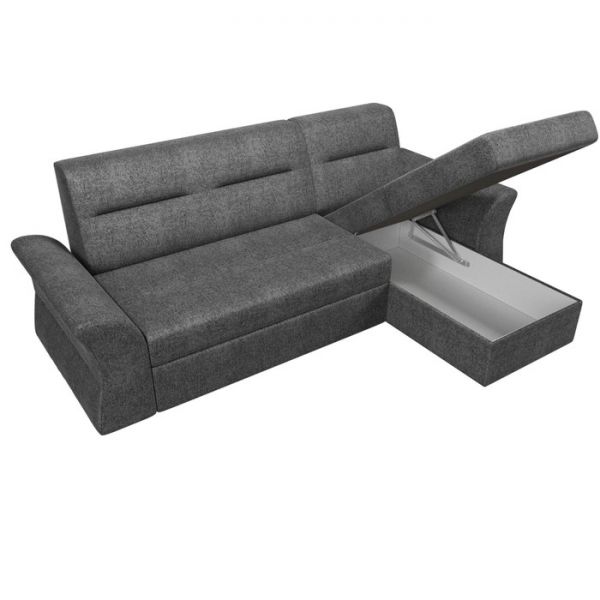 Угловой диван «Клайд», механизм дельфин, рогожка, цвет бежевый