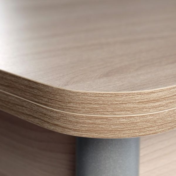 Стол ломберный 790(1180)х590х750,, металик серый/Ясень шимо темный