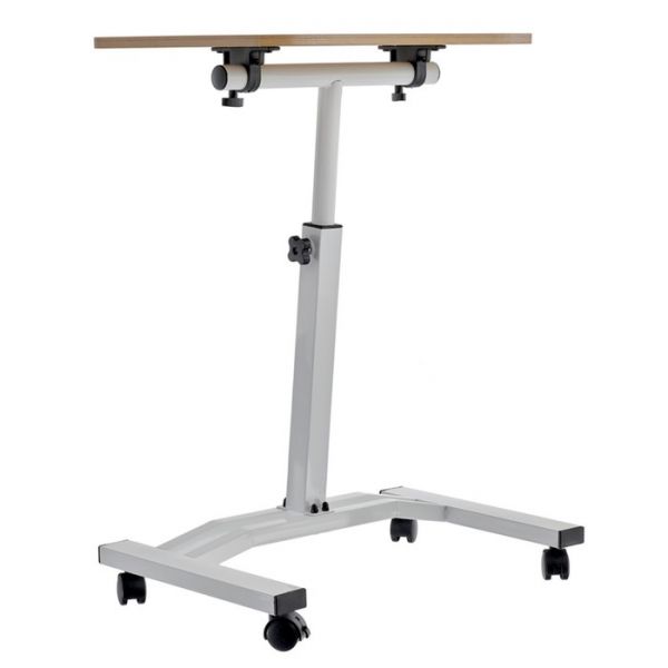 Стол  «Ролет», многофункциональный на колёсах, мдф, металл, цвет тёмное дерево / чёрный