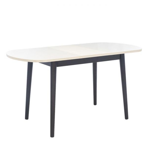 Стол раздвижной Leset Акра 1Р, венге, стекло кремовое 1100/1400х700х740