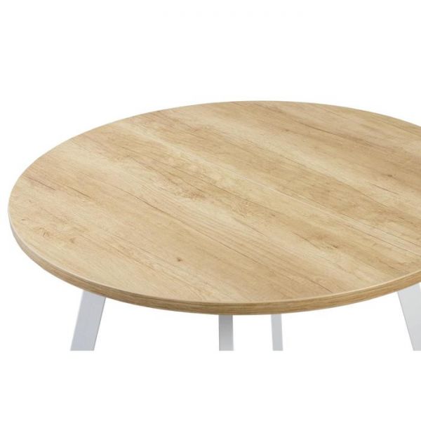 Стол РИМ D-1050/1500 Дуб Небраска/Опора РИМ Гаспар-К, белый глянец