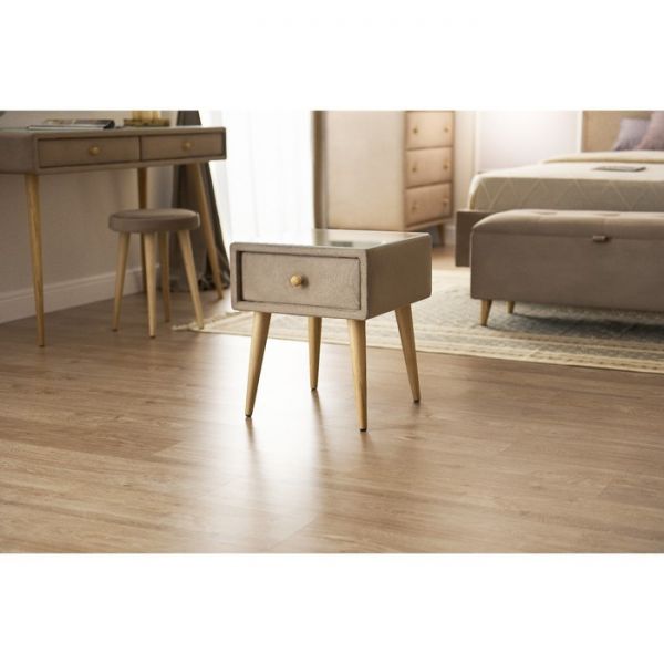 Тумба «Олимпия», 1 ящик, стекло, велюр, цвет velutto 05