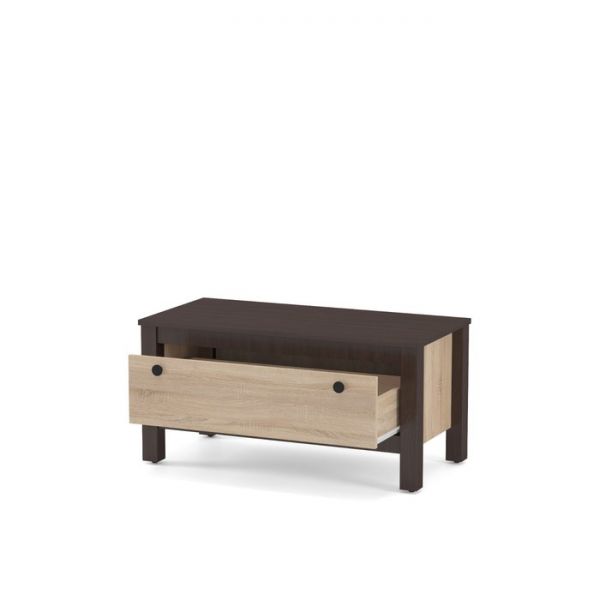 Тумба в прихожую Сканди, 868х420х418, Дуб сонома/Венге