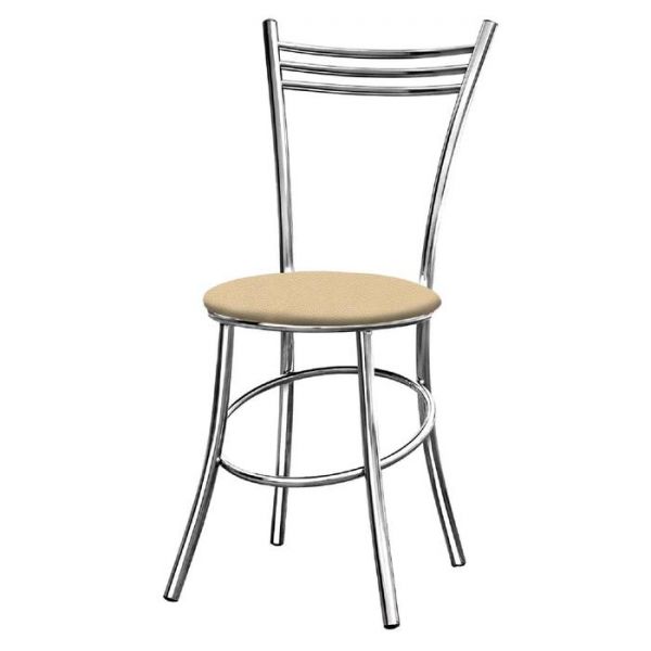 Стул «Увертюра-R», 365 ? 440 ? 920 мм, хром, цвет кожзам №3