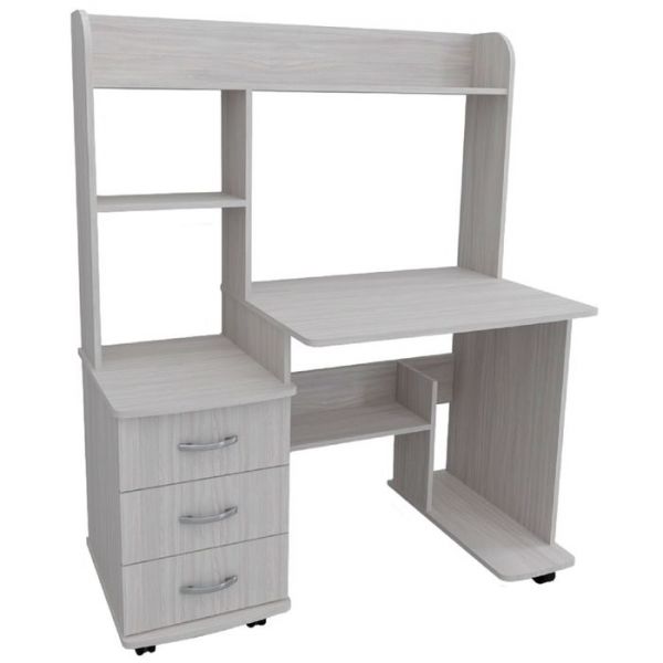 Стол компьютерный Юниор-6  Дуб молочный/венге