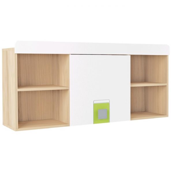 Полка навесная «Стиль 7», 1210 ? 316 ? 563 мм, цвет туя светлая / лайм