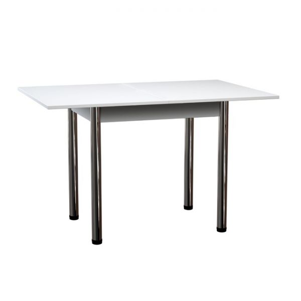 Стол поворотно-откидной «Пируэт», 800(1200) ? 600 ? 750 мм, опора хром, цвет венге