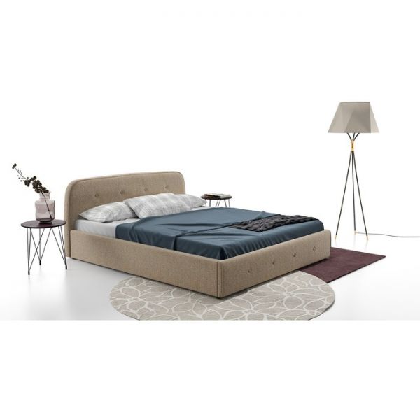 Кровать Илона, 1600х2000, ортопедическое осн+ПМ, Ролан/Песочный