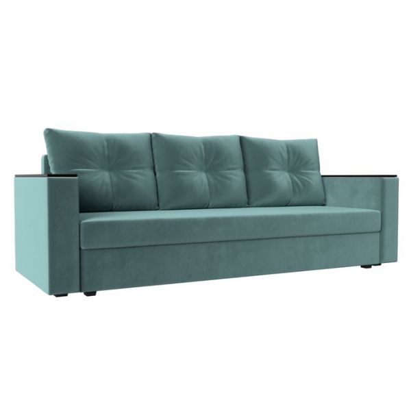 Диван прямой «Атланта лайт», без стола, еврокнижка, велюр, цвет, цвет бежевый