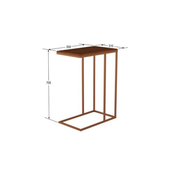 Стол приставной «Агами Купер», 500 ? 310 ? 705 мм, цвет кариф