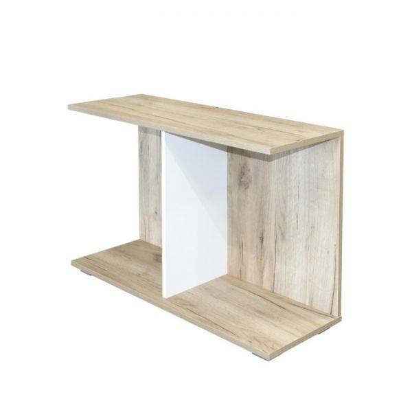 Стол приставной Лайт 03.289, 850х300х550, Дуб серый/Белый премиум