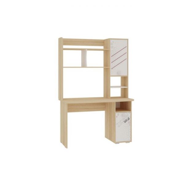 Надстройка Энерджи 1200 прямая 1198х303х1050 дуб сонома/белый