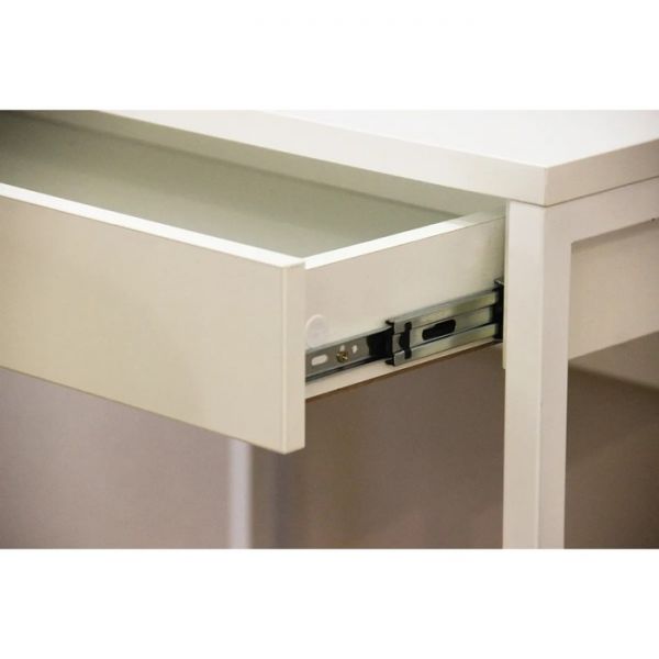 Стол письменный Лофт-1 800х520х750 белый/белый глянец