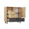 Комод ЛОФТ К-38 1000х450х1020 Малави/Дуб Бунратти