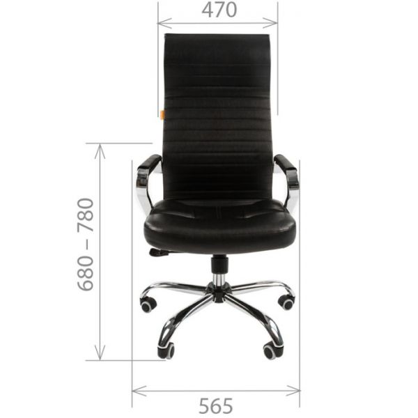 Офисное кресло Chairman 700, экопремиум черный