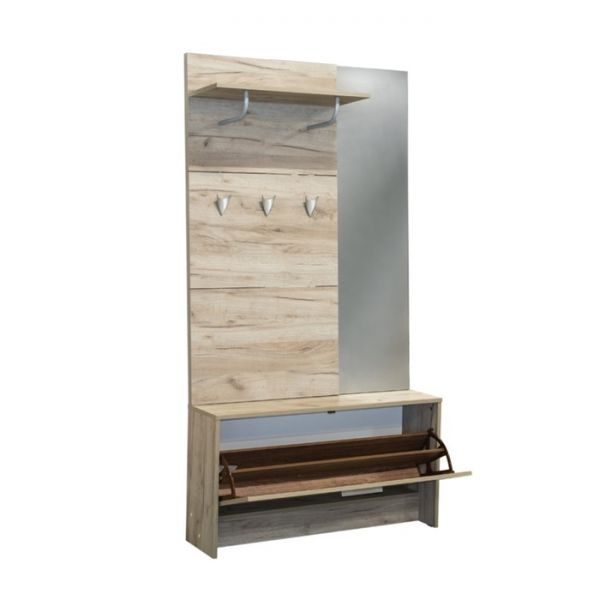 Прихожая Лайт 08.42, 1000х260х1860, Дуб серый