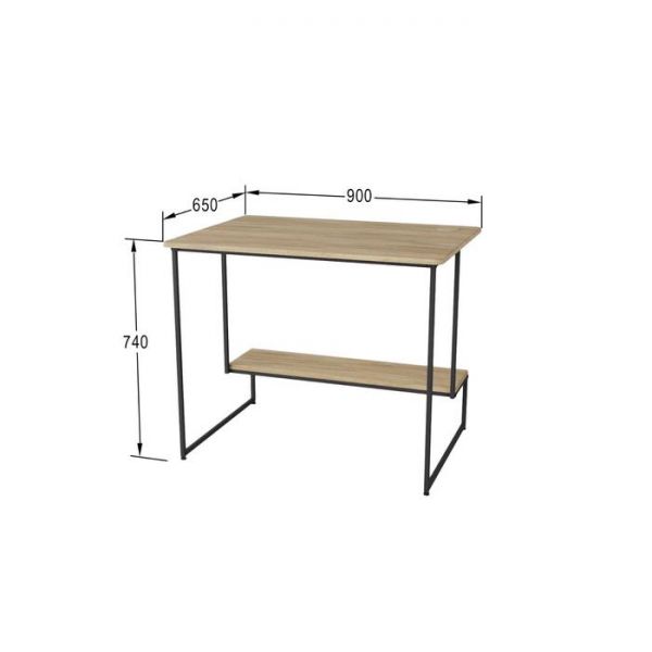Компьютерный стол «Скилл», 900 ? 650 ? 740 мм, металл, МДФ, цвет дуб американский