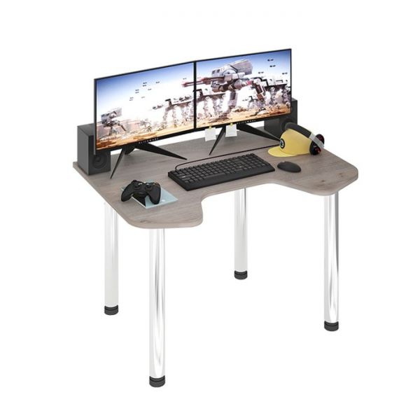 Стол СКЛ-Игр120МО, 1200 ? 900 ? 770 мм, цвет белый жемчуг