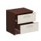 Прикроватная тумба «Уфимка», 450 ? 380 ? 464 мм, 2 ящика, цвет венге / дуб молочный