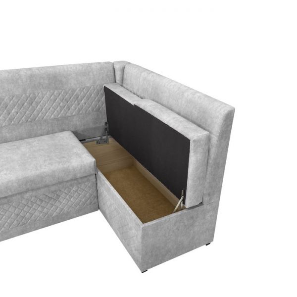 Кухонный уголок «Фантазия», левый угол, цвет эмилия смок