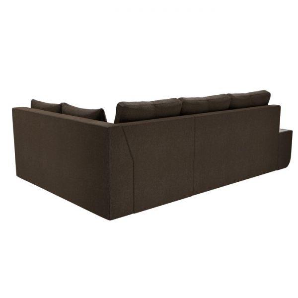 Угловой диван «Амадэус», правый угол, рогожка, цвет бежевый