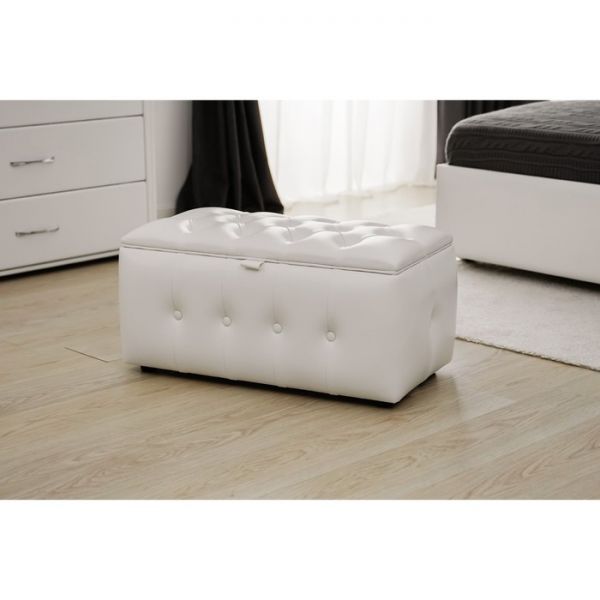 Прямоугольный пуф «Алеро», 800 ? 430 ? 410 мм, цвет взбитые сливки