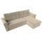 Угловой диван «Амстердам лайт», еврокнижка, правый угол, микровельвет, цвет бежевый