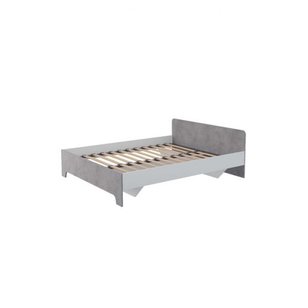 Кровать Victor с основанием, 1600 см, цвет бетон